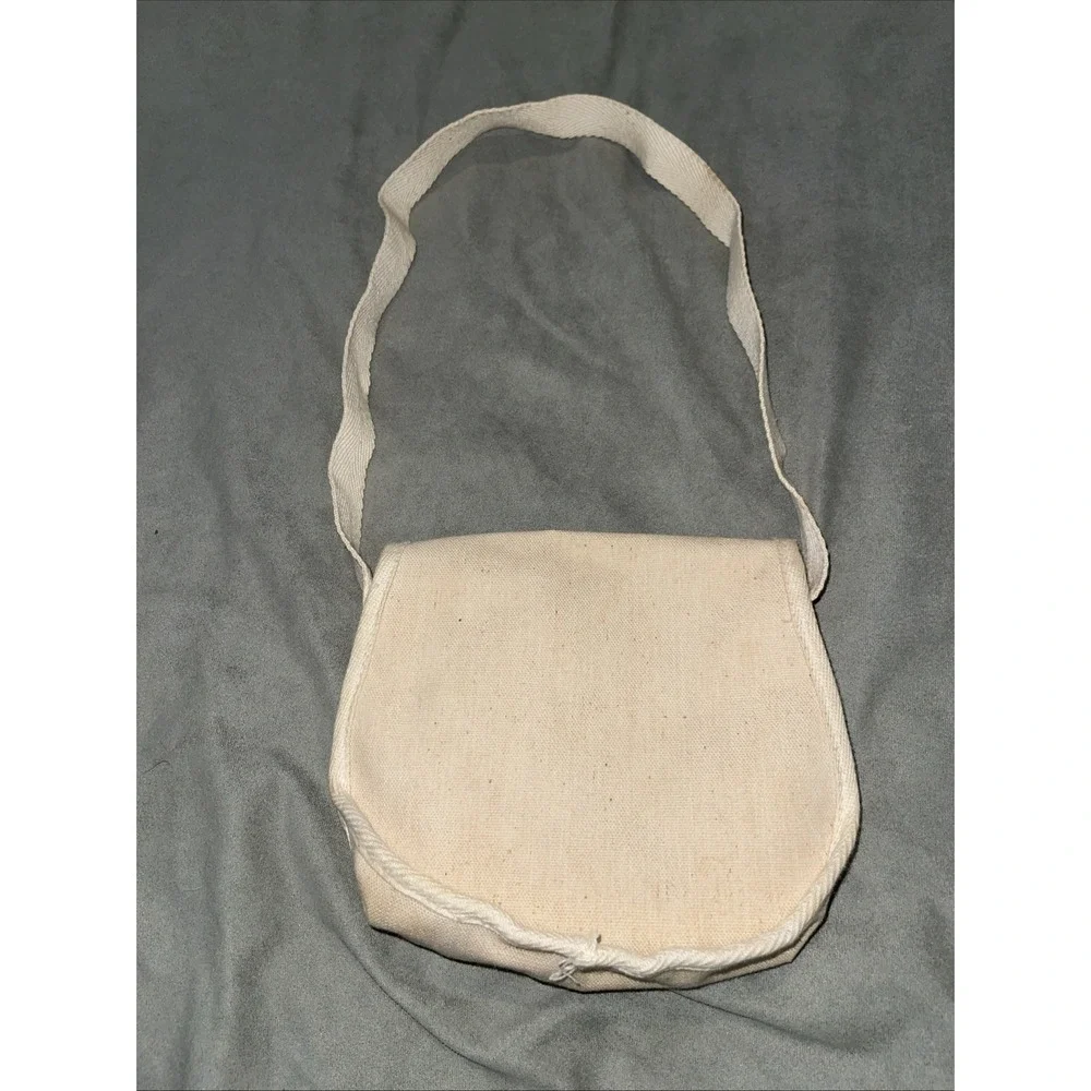 Vintage Holly Hobbie Canvas Shoulder Purse Snap Closure American Greetings 1970s